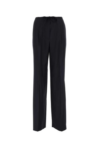 Prada Navy Blue Wool Pant - Prada - Modalova