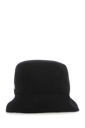 Prada Black Cashmere Hat - Prada - Modalova