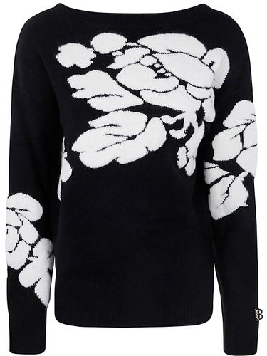 Floral-jacquard Crewneck Jumper - Blugirl - Modalova