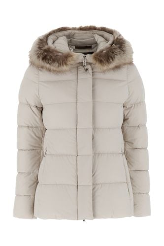 Light Grey Nylon Blend Down Jacket - Moorer - Modalova