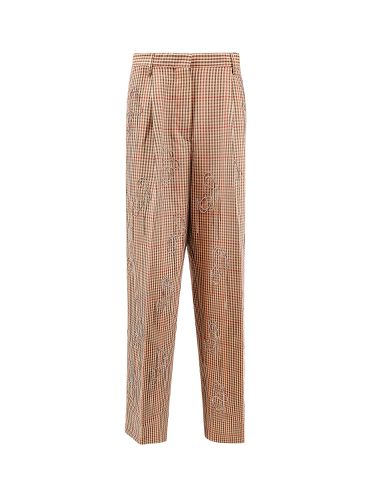 Porter Checked Pants - Dries Van Noten - Modalova