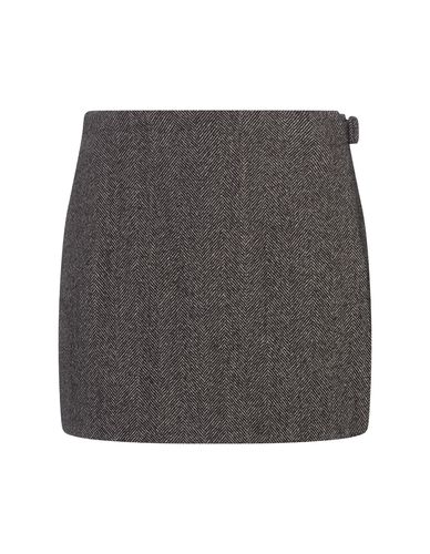 Shorts-skirt With Herringbone Pattern - Ermanno Scervino - Modalova
