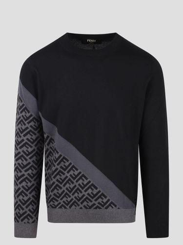 Fendi Jacquard Crewneck Jumper - Fendi - Modalova