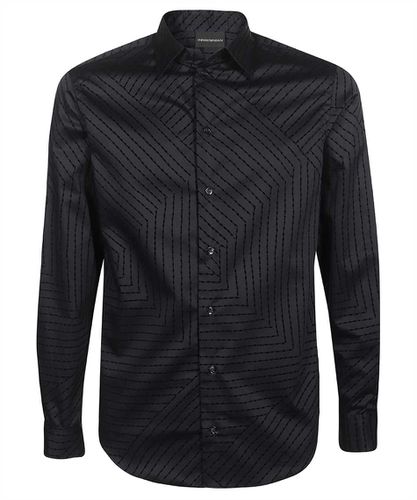 Long Sleeve Cotton Shirt - Emporio Armani - Modalova