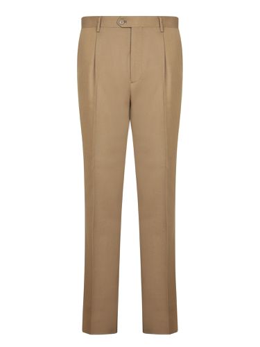 Etro Brown Wool Pants - Etro - Modalova