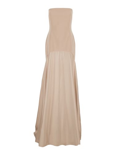 Alessandra Long Dress With Relaxed Skirt In Satin And Silk Woman - Solace London - Modalova