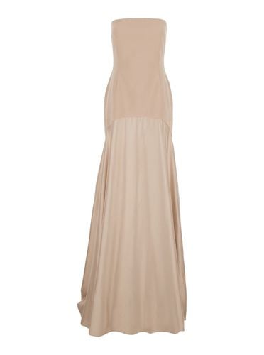 Alessandra Long Dress With Relaxed Skirt In Satin And Silk Woman - Solace London - Modalova