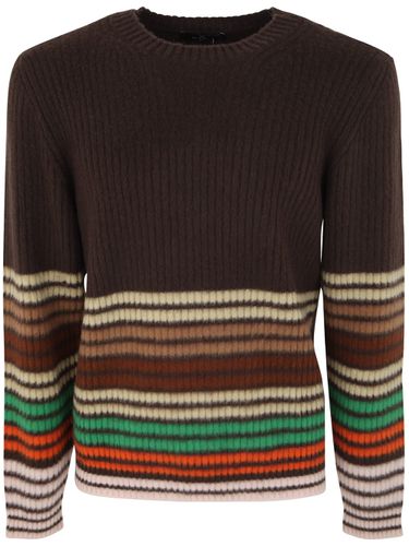 Etro Crew Neck Striped Sweater - Etro - Modalova