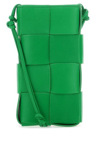 Grass Green Leather Phone Case - Bottega Veneta - Modalova