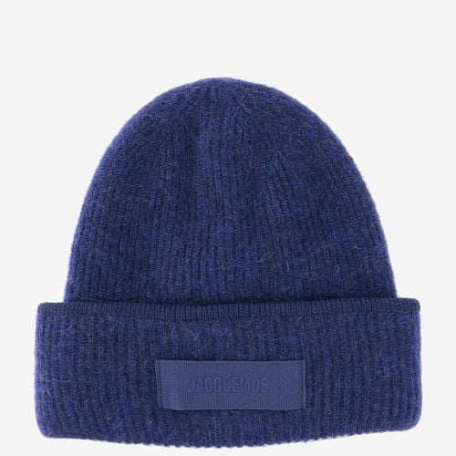 Wool Blend Beanie With Logo - Jacquemus - Modalova