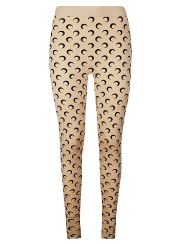 Moon Printed Jersey Stirrup Leggings - Marine Serre - Modalova