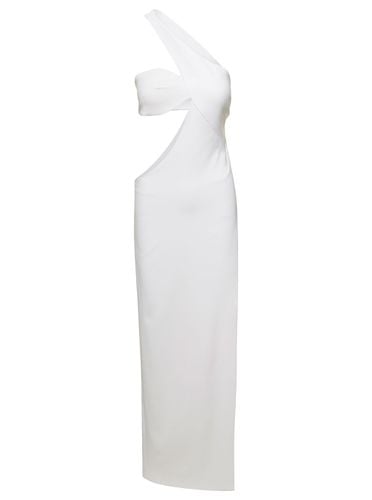 One Shoulder Asymmetrical Dress With Side Cutout In Polyester Woman - Monot - Modalova