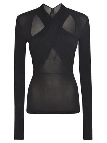 Cut-out Detailed Crossover Neck Top - Isabel Marant - Modalova