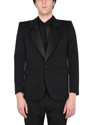 Single-breasted Tuxedo Jacket - Saint Laurent - Modalova