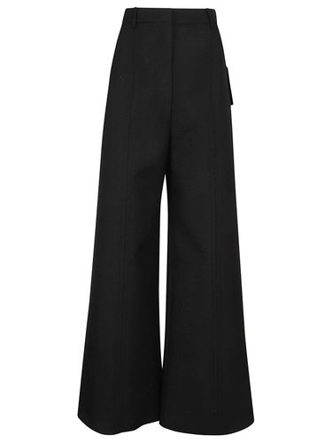 High Waist Wide Leg Trousers - Valentino - Modalova