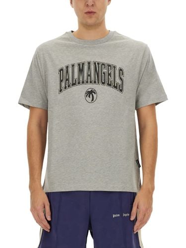 Palm Angels T-shirt With Logo - Palm Angels - Modalova