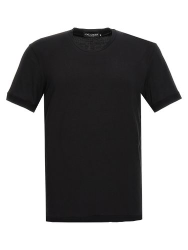Stretch Viscose Blend T-shirt - Dolce & Gabbana - Modalova
