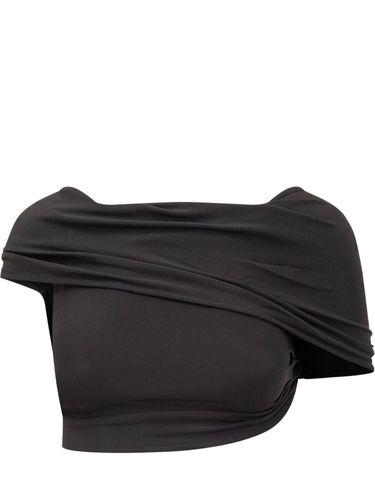 Casablanca Crepe Draped Crop Top - Casablanca - Modalova