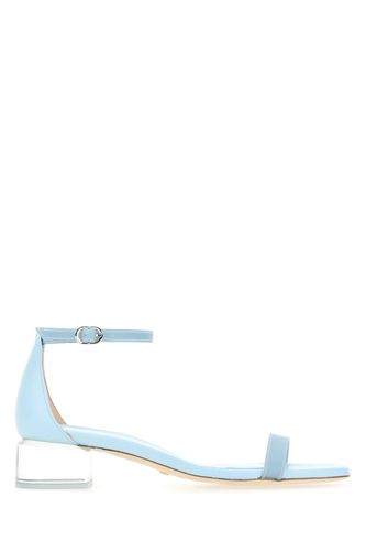 Light-blue Leather Lucite Nudistcurve Sandals - Stuart Weitzman - Modalova