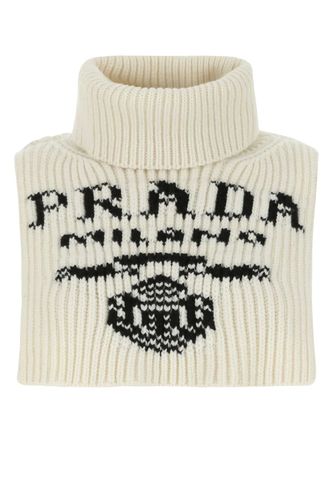 Prada White Cashmere Neckwarmer - Prada - Modalova