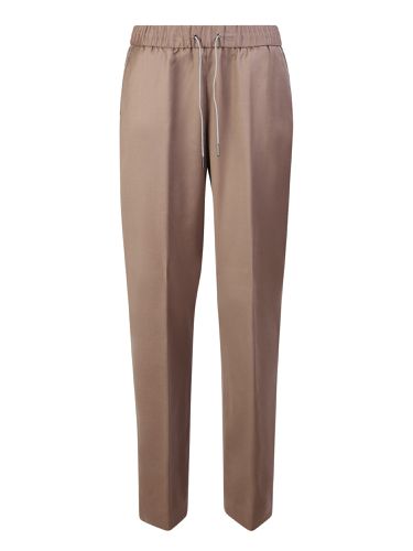 Flannel Drawstring Trousers - Fabiana Filippi - Modalova