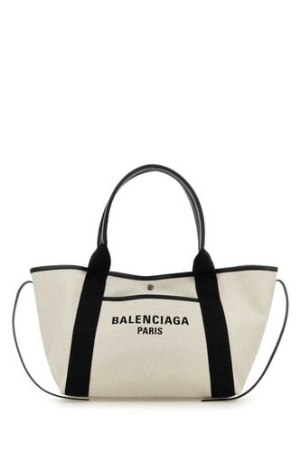 Sand Canvas Medium Biarritz Shopping Bag - Balenciaga - Modalova