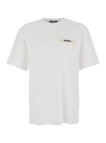 Le T-shirt Gros Grain T-shirt With Logo Patch On The Front In Cotton Man - Jacquemus - Modalova