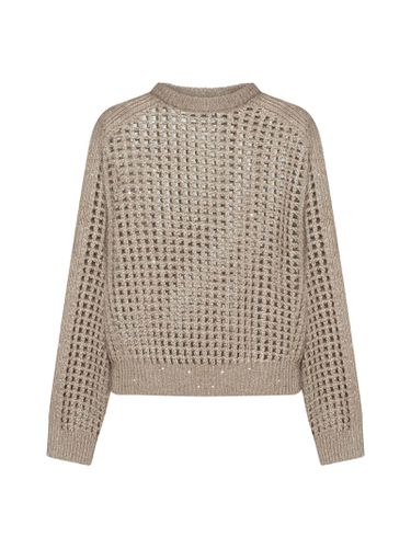 Lurex Sequin Sweater - Brunello Cucinelli - Modalova