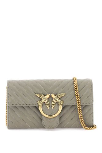 Love Bag Chevron Crossbody Bag - Pinko - Modalova