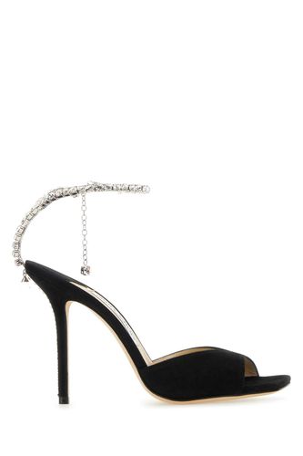 Black Suede Saeda 100 Sandals - Jimmy Choo - Modalova