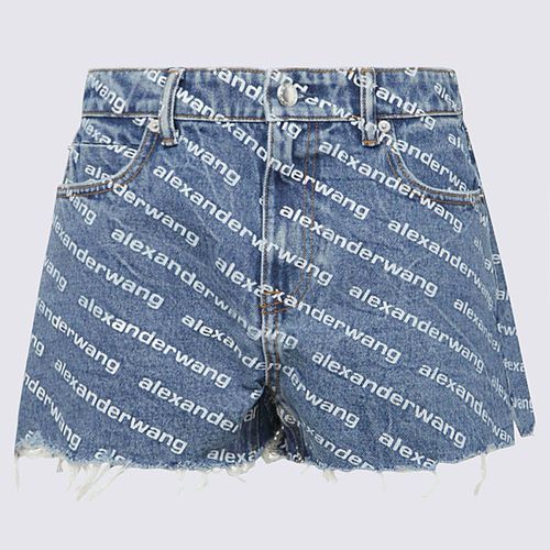 Alexander Wang Blue Cotton Shorts - Alexander Wang - Modalova