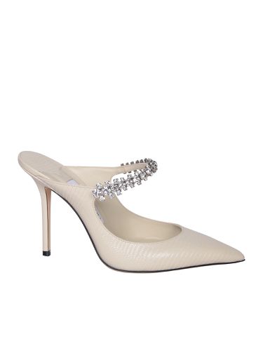 Bing 100 Crystal Bamboo Mules Beige - Jimmy Choo - Modalova