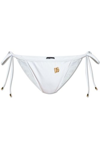 Logo Plaque Swimsuit Briefs - Dolce & Gabbana - Modalova