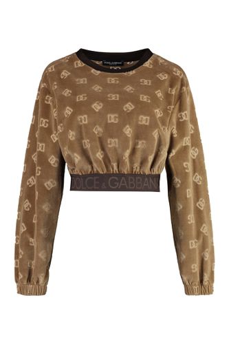 Chenille Logo Sweatshirt - Dolce & Gabbana - Modalova