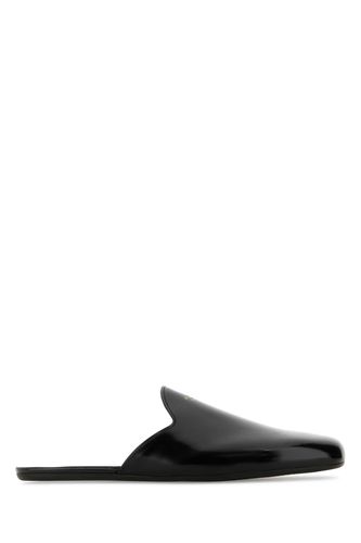 Prada Black Leather Slippers - Prada - Modalova