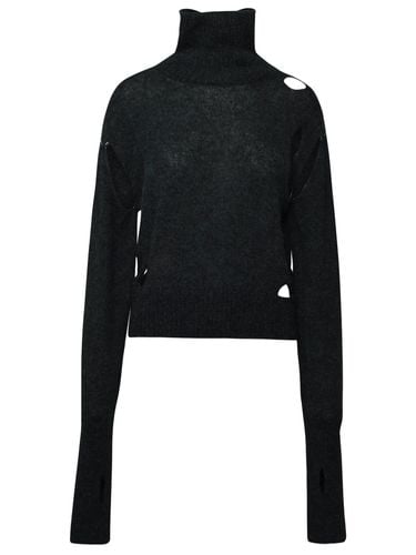 Gray Alpaca Blend Turtleneck Sweater - MM6 Maison Margiela - Modalova