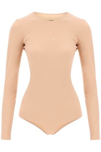 Long Sleeve Lycra Bodysuit - MM6 Maison Margiela - Modalova