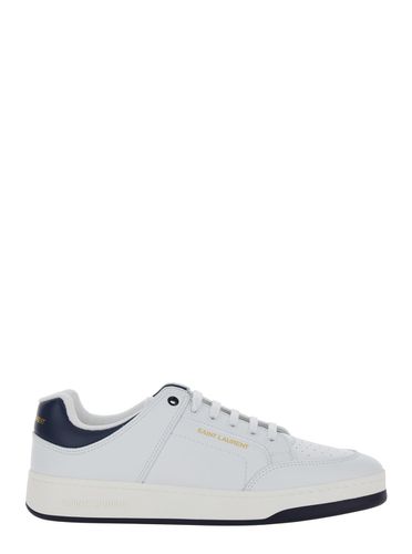 Sl61 Low Top Sneakers With Logo In Leather Man - Saint Laurent - Modalova