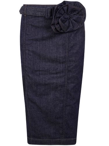 Blugirl Denim Jeans Skirt W/brooch - Blugirl - Modalova