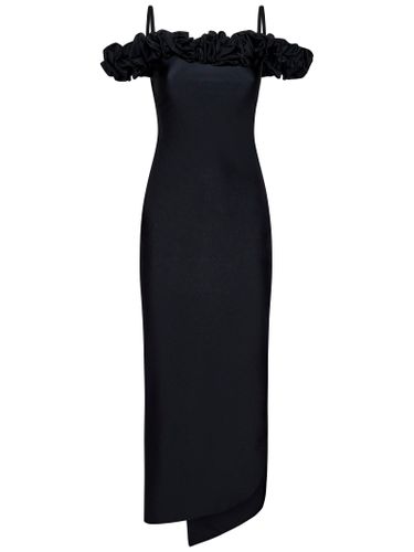 Long Dress With Ruffles In Stretch Fabric Woman - Coperni - Modalova