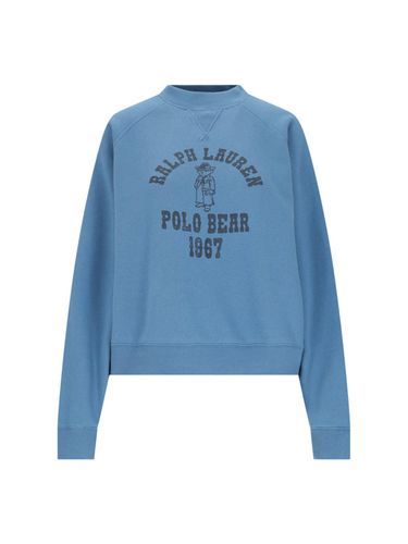 Polo Bear Cropped Crew Neck Sweatshirt - Ralph Lauren - Modalova