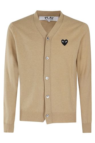 V Neck Cardigan Black Emblem - Comme des Garçons Play - Modalova