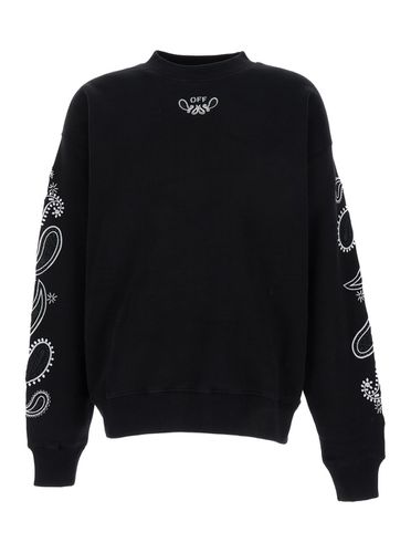 Sweatshirt With Maxi Detail At The Back In Cotton Man - Off-White - Modalova
