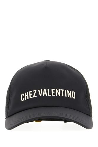 Black Polyester Baseball Cap - Valentino Garavani - Modalova