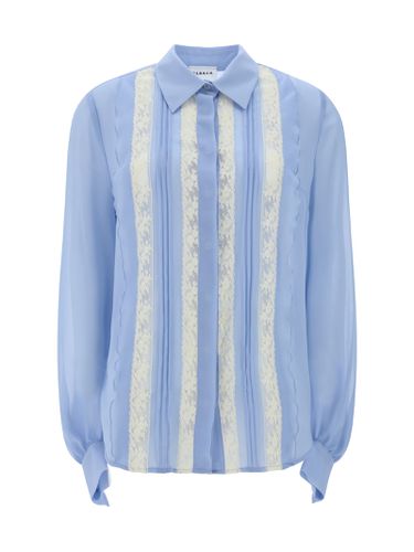 Parosh Light Blue Shirt With Lace - Parosh - Modalova