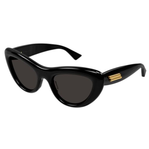 Bv1282s001 Black Black Grey - Bottega Veneta Eyewear - Modalova