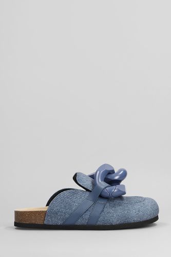 J. W. Anderson Chain Loafer Slipper-mule In Denim - J.W. Anderson - Modalova