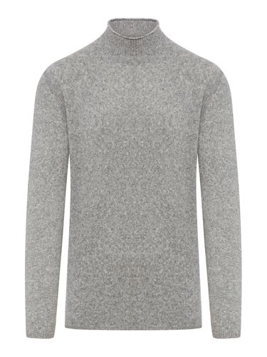 High-neck Knitted Jumper - Roberto Collina - Modalova