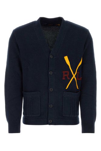 Navy Blue Cotton Cardigan - Polo Ralph Lauren - Modalova