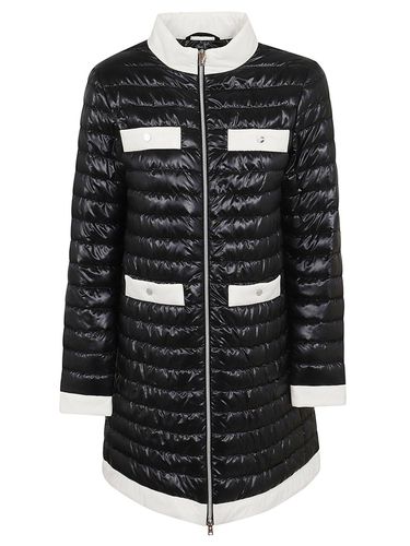 Long Sleeved Quilted Down Jacket - Herno - Modalova